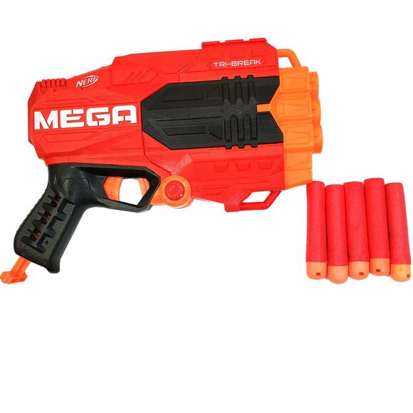 Mega Tri-Break Nerf gun comes with 5 darts 2017 Working - Picture 1 of 10